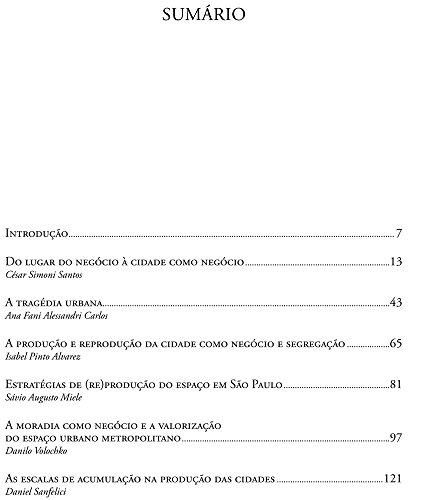 A cidade como negócio