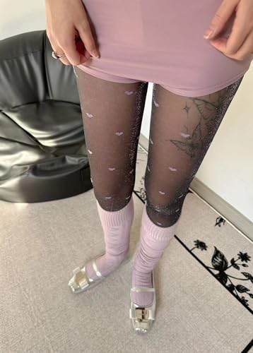 Image of Sahabowi Women Tights, Sheer High Waist Pantyhose, Vintage Control Top Stockings, Siwa6