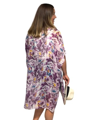 Image of Humble Hilo Womens Kimono Cardigan Sleeveless Lightweight Cover Up Casual & Flowy, 2 Sizes