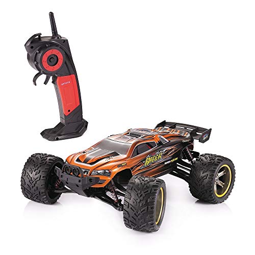 MODELTRONIC Autoradio Télécommande Monster Truggy Échelle 1/12 9116 9115 2.4G / Vitesse 40 km/h Batterie Rechargeable / Voiture RC XINLEHONG GPTOYS Jouet Voiture rc Crawler (Truggy Orange 9116)