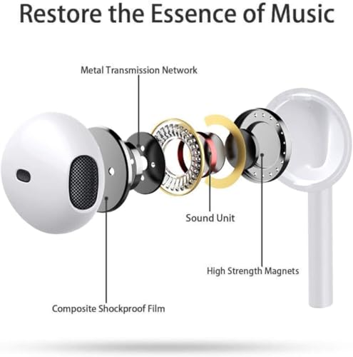 Image of [Orginal] [Apple MFi Certified] USB-C Headphones Compatible with iPhone 17 /16 /15 Series, Wired USB-C Earphones with Built-in Remote & Microphone for Music, Calls & Volume Control with Galaxy & Pixel