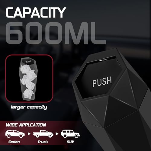 50% Off Car Trash Can with Lid - Leakproof Vehicle Garbage Bin - Image 3