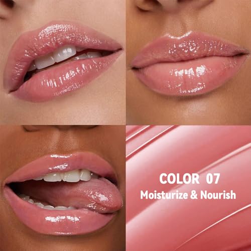 Image of 1Pc Pale Pink Butter Lipstick Tinted Lip Balm, Shine Moisturizing Plumper Lipstick for Women, Natural Nourishing Hydrating Lip Gloss Stain for Dry Lips, Lightweight Lip Liner Care Vegan Makeup