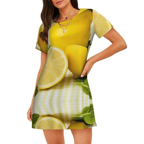 Chemise de nuit jaune pour des réveils vitaminés et relax