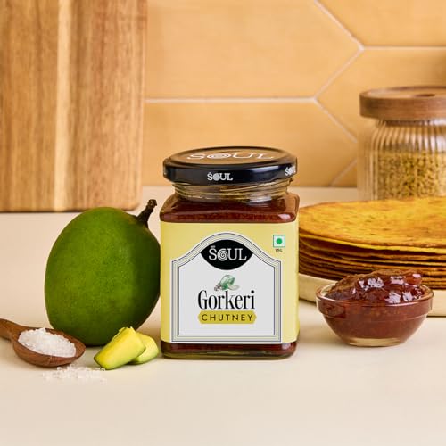 Image of ADF Soul Gorkeri Chutney | A sweet mango chutney crafted with mango chunks, jaggery, and traditional spices | Enjoy it as a delicious side with Indian breads or as a tasty addition to your everyday meals | 325 g.