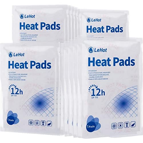 Lehot Hot Body Warmers - 60 Pack Disposable Adhesive Patches for Up to 12 Hours of Safe, Natural Heat, Ideal for Outdoor Activities like Skiing, Hiking & More, Fastest Activation for On-the-Go Warmth.
