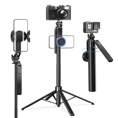 Image of UBeesize 70'' Magnetic Selfie Stick Tripod for iPhone with Remote