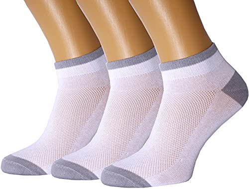 Best Thin Running Socks for Ultimate Comfort 14 3 Pack Unisex Ultra Thin Breathable Dry Fit Low Cut Running Ankle Socks black white grey color (White/Medium)