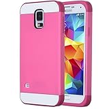 Galaxy S5 Case, ULAK 3-piece Shock Absorbing Dual Layer Protective Case with Soft silicone Skin Hard PC Grip Cover for Samsung Galaxy S5 (2014) Flower/Orange