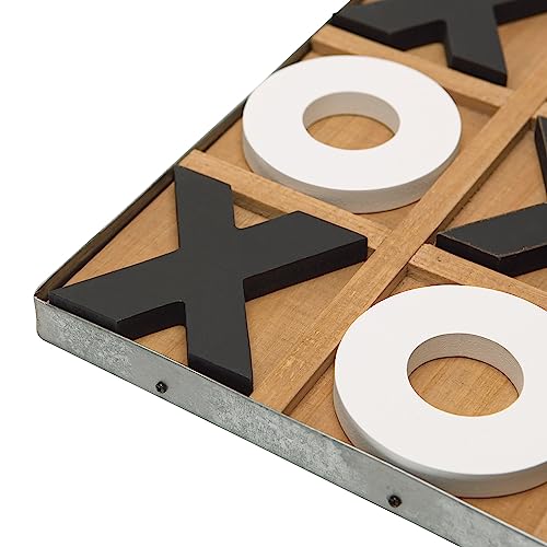 Juego de Mesa Tic Tac Toe Clásico de Madera 12x12 pulgadas miniatura 5