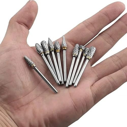Juego de 10 Fresas de Carburo Rotativas miniatura 6