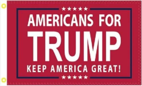 Trade Winds 2X3 DONALD TRUMP 2024 AMERICANS FOR TRUMP KEEP AMERICA GREAT! FLAG BANNER 100D