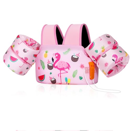MoKo Arm Floaties for Toddler 22-66lbs, Swim Vest Water Wings for Kids Pool