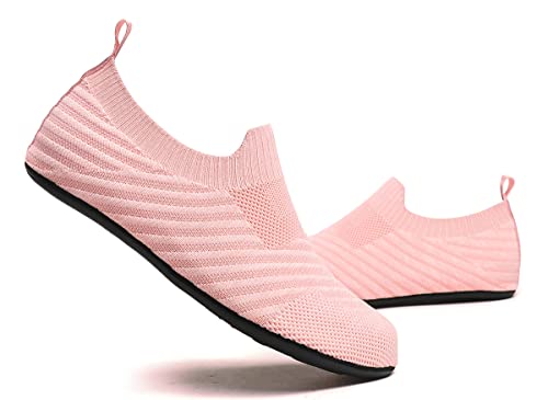 Image of SLEVEL Lightweight Non Slip Travel Indoor Grip House Slipper Socks Unisex Adult Around The House Floor Home Shoes for Women Men