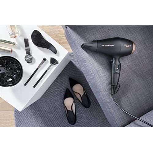 Bild 5 Rowenta Compact Pro+ CV6930 Professioneller Haartrockner, 2200 W, mit langlebigem Wechselstrommotor, kompakte Größe, coole Show, schnelle und effiziente Leistung, 9 mm hochpräzise Nabenspitze