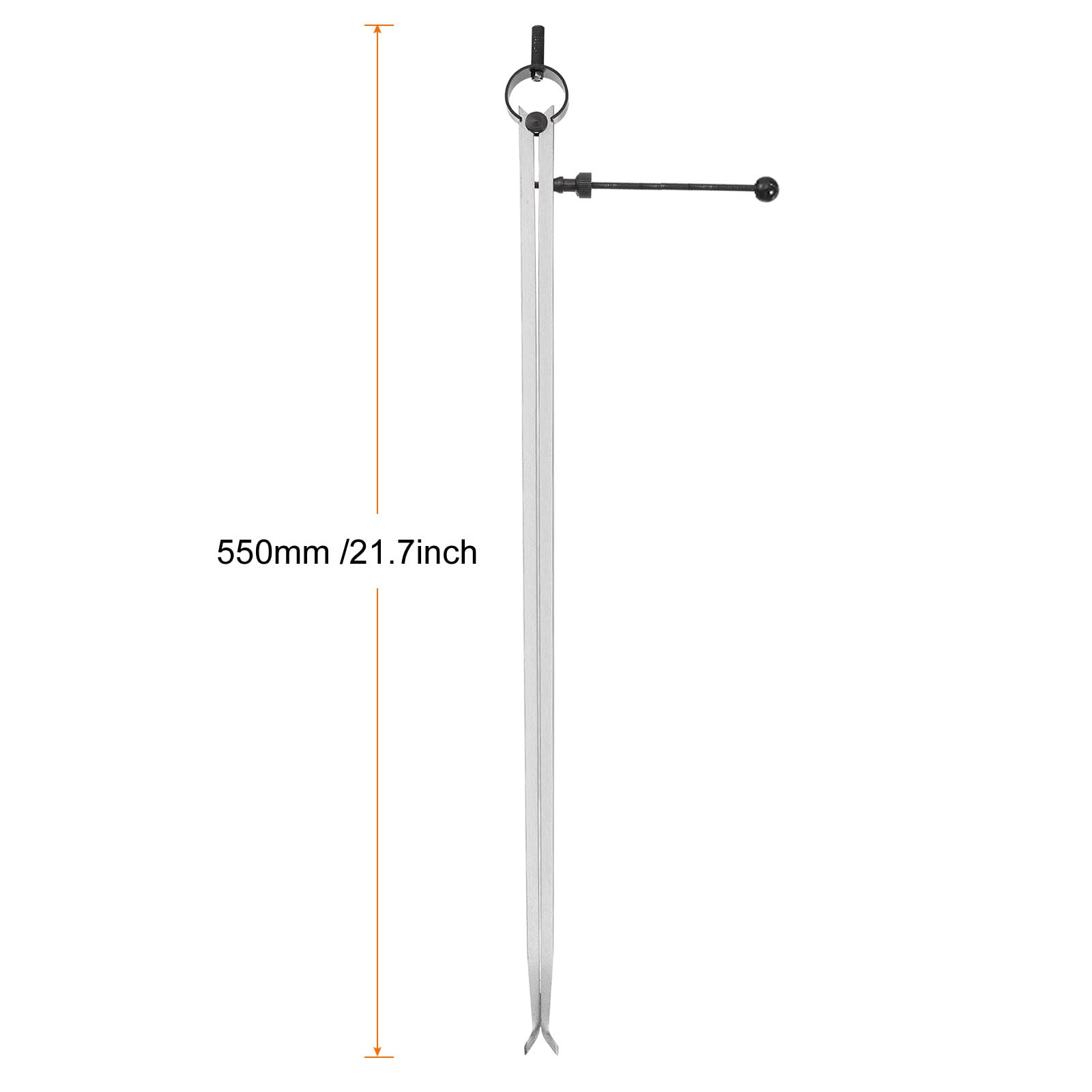 QUARKZMAN Calibre de Resorte de Unión de Muelle 20"/500 mm de Acero