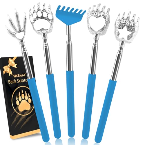 Image of SIKEMAY 5 Pack Back Scratcher, Stocking Stuffers for Men Women Adults Teens