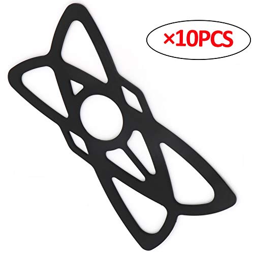iMESTOU 10PCS Security Rubber Bands Silicone Replacement Straps for Motorcycle Phone Holders Bike/Bicycle Handlebar Cellphone Mounts (10PCS)