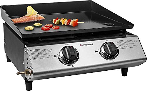 FireFriend Piastra Gas BQ-6372 - Due bruciatori