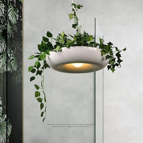 Lustre créatif nordique en pot de fleur suspendu pour un design d'exception - 7