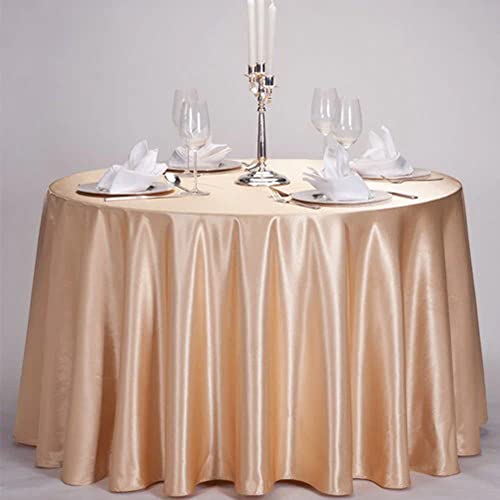 Table ronde en satin modal 152,4 cm : finis les plis et les nappes ternes