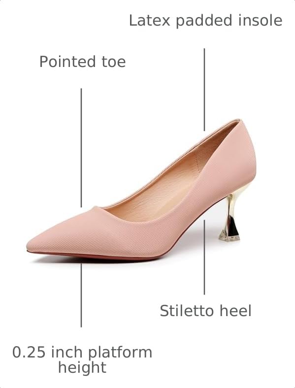 Image of VenusCelia Women's Golden Sun Pump Stiletto Heel Shoe