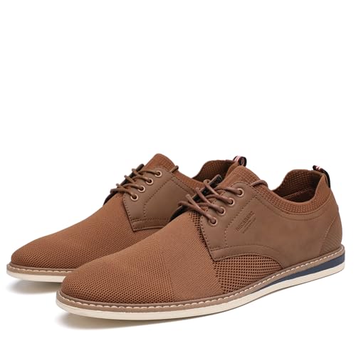 Image of DECARSDZ Mens Point Toe Dress Shoes Fabric Breeze Breathable Mesh Shoe