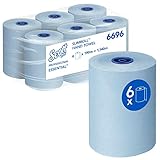 Scott Essential Slimroll Papierhandtücher gerollt 6696 – 6 x 190 m Handtuchrollen (insges. 1.140 m)