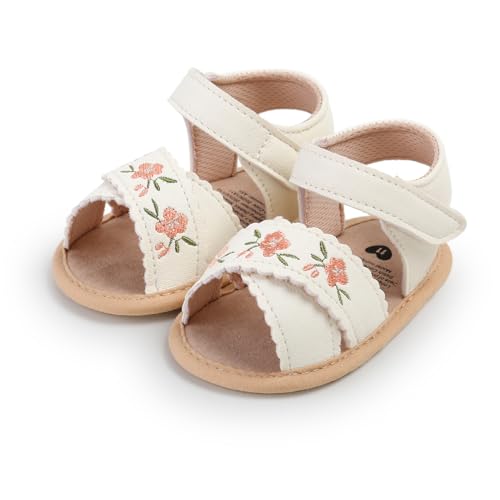 Image of Infant Baby Girls Boys Summer Sandals Premium Unisex Non Slip Rubber Soft Sole Breathable Toddler First Walker Outdoor Beach Shoes