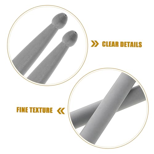 Baquetas de Fibras de Carbono Kisangel para batería miniatura 7