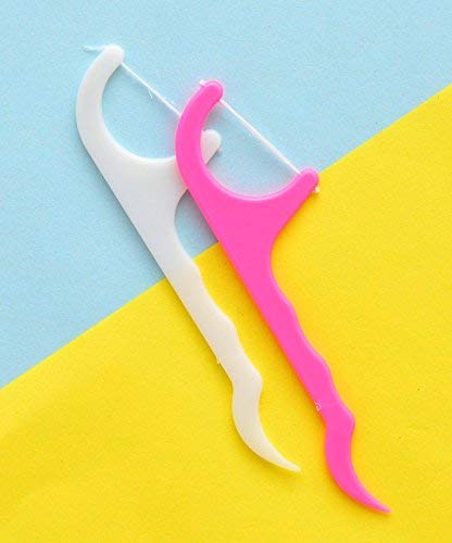 CRIYALE Dental Tooth Pick Plastic Stick With Handle (100 pc - pack of 5) 4