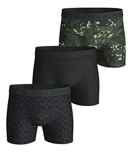 Bjorn Borg Men's Sammy Boxers 3-Pack Green Cover