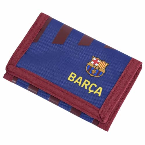Image of Hy-Pro International FC Barcelona Stripe Wallet – Compatible Design, Blue & Red, Official Style, Durable Football Merchandise, Gift for Fans