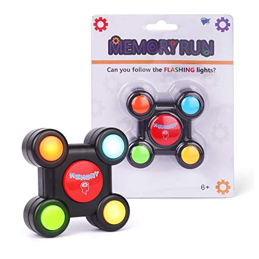 Point Games Memory Run - Electronic Memory Handheld Game with Lights - Competitive Maze Challenge Gameplay -Cognitive Developmental Brain Teaser Puzzle Toy - Kids Ages 6+