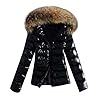 HELLORSOON Doudoune Femme Doudoune Chaude d'hiver pour Femme Manteau à Capuche Chic et Elegant Outercoat avec Poches Hiver éPaissir Parka Veste Polaire Chaude Blousons Veste Coupe Vent Manteaux