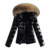 HELLORSOON Doudoune Femme Doudoune Chaude d'hiver pour Femme Manteau à Capuche Chic et Elegant Outercoat avec Poches Hiver éPaissir Parka Veste Polaire Chaude Blousons Veste Coupe Vent Manteaux