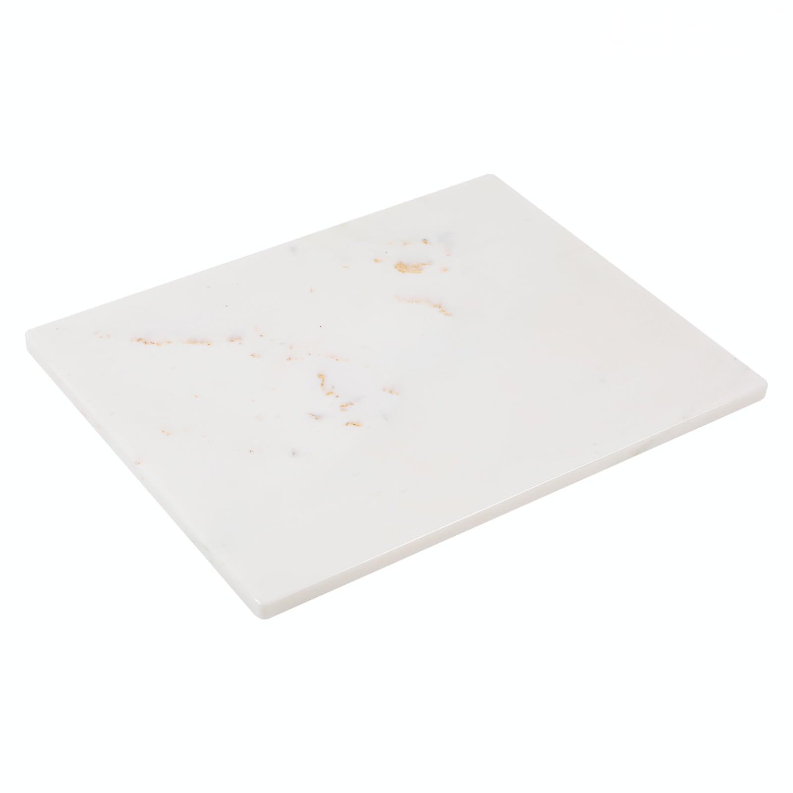 Marble Cutting Board, Large Marble Slab Pastry Board With Non-Slip Feet For Baking, Cheese, Charcuterie, Chocolate, 16x20 Inch