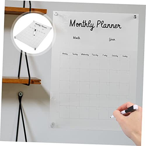 Tableau mémo transparent acrylique effaçable pour optimiser l'organisation - 7