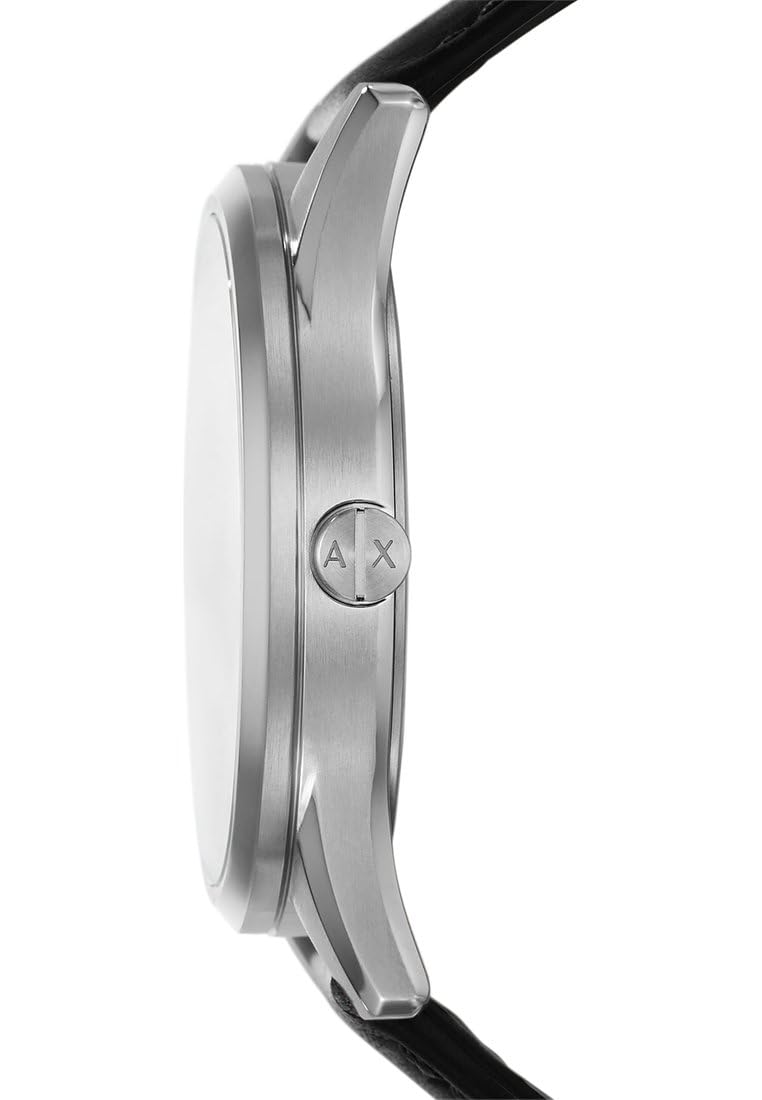 Armani Exchange Orologio da uomo, Movimento multifunzionale al quarzo e cassa da 42 mm con cinturino in pelle