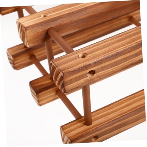 Soporte de vino de madera maciza para exhibición miniatura 3