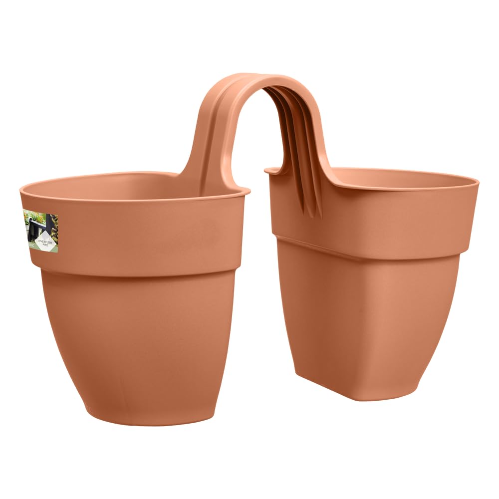 elho Vibia Campana Flower Twin 21cm Planter - Terra