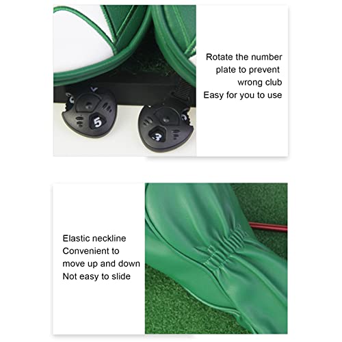 Conjunto de Capas para Cabeça de Golfe Com 4 Unidades de Clube de Madeira à Prova D'água Acessórios