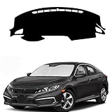 IIKSDII Dash Cover for Dashboard Cover Mat for Honda Civic 2016-2021 Accessories Dash Mat Shade Nonslip Mesh Protector No Glare