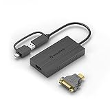 WAVLINK USB 3.0A/C-HDMI DVI アダプター/4K出力 ミニドッキングステーション ビデオグラフィックコンバーター/3840×2160マルチディスプレイ/1ｘ4K対応 HDMI出力ポート/1ｘUSB 3.0ポート搭載、Windows 7/8/8.1 /10、Mac OS 10/10以降、Chromeに対応