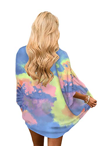 Image of CASURESS Women's Cardigan-Sheer Kimono Loose Summer Floral Print Cover Ups