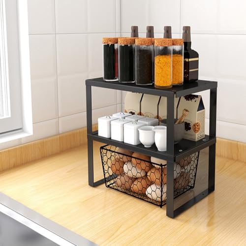 Estante de metal resistente y mueble de almacenamiento multifuncional 5