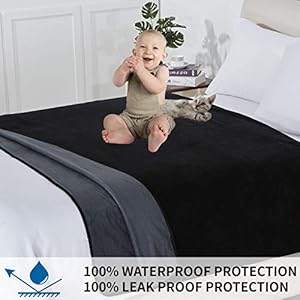 Waterproof-100-Leak-Proof-Blanket-for-Baby-Adults-Pets-Dogs-CatsPee-Proof3-Layer-Protector-for-BedSofa-and-CouchTwinLoveseat-70x90CharcoalBlackReversible-Lightweight - Cucciolini Doodles   Waterproof-100-Leak-Proof-Blanket-for-Baby-Adults-Pets-Dogs-CatsPee-Proof3-Layer-Protector-for-BedSofa-and-CouchTwinLoveseat-70x90CharcoalBlackReversible-Lightweight