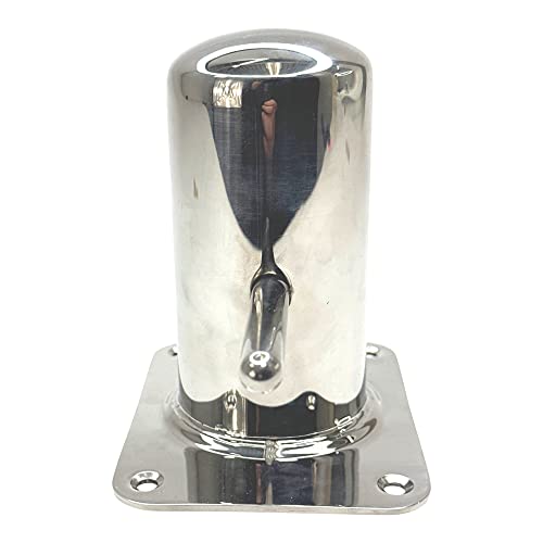 Fantic26 Boot Edelstahl Leinen Festmacher Kreuz Poller 120mm Edelstahl Rostfrei Marine Anlege Stegpoller für Motorboote I Tender I Schaluppe I Sloep I Schlauchboote