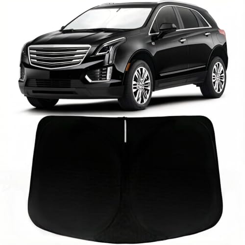 Image of Car Front Windshield Sun Shade for XT5 2017-2023, Car Window SunShades Shield Cover Visor Protector with 240T Reflective Fabric UV & Sun Heat Protection Accessories