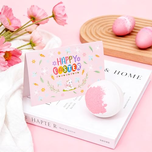 Honxicur Easter Gifts Set for Women Sister Teens Adults Stuff, Easter Basket Stuffers with 16oz Glass Cup, Scented Candles, Headband & Socks, Self Care Gifts for Women - Image 5